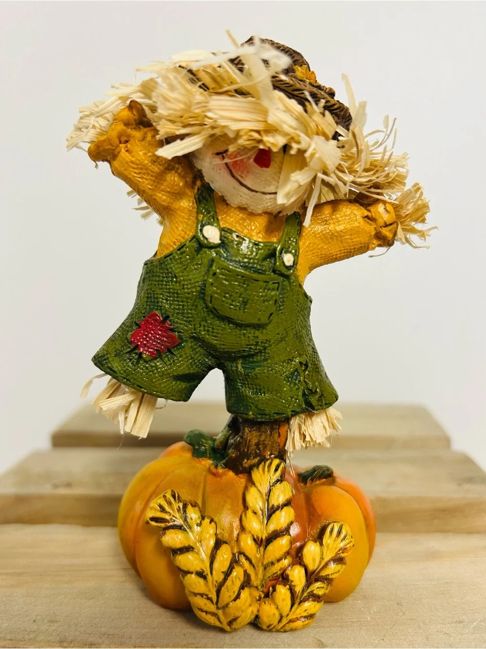 Autumn Halloween Set of 4 Distinct Decorative Tabletop Colorful Fall Figurines
